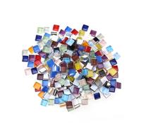 LOLIPPYY 200 pièces Carrés Plastique Colorés pour Loisirs Créatifs DIY Mosaïque Matériel Arts et Crafts