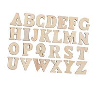 LOLIPPYY 200 pièces Décorations Naturel pour Bricolage DIY Tranches de avec Motifs de Lettres Anglaises pour Projets Créatifs et Éducatifs