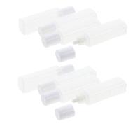LOLIPPYY 25 pièces Lot de Mini Bouteilles Plastique pour Entretien Lentilles de Contact Flacons Portables avec Couvercle Étanche pour Stockage Oculaire Voyage