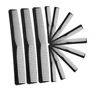 LOLIPPYY 25 pièces Peigne Coiffure Double Face Noir Peigne Professionnel Résistant Démêlant pour Cheveux Lisses Outil Polyvalent pour Coiffeurs et Usage Personnel