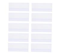 LOLIPPYY 25 pièces Porte-étiquettes Transparent Plastique pour Affichage Prix Support Étiquettes Clair pour Magasin et Rayonnage Pratique