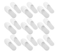 LOLIPPYY 28 paires Pantoufles Jetables Blanches à Bout Fermé Semelle EVA Antidérapante Confortables pour Invités Hôtels Mariages Voyages et Salons Spa