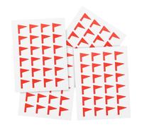 LOLIPPYY 288 Pièces Autocollants Adhésifs Drapeaux Rouges pour Marquage DIY Étiquettes Autocollantes Papier Stickers Identifiables pour Planification et Organisation