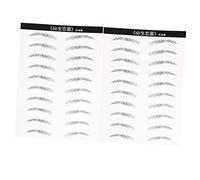 LOLIPPYY 2feuilles Autocollants Pour Sourcils Effet Cheveux Imitation Résistants à Eau Outils Maquillage Patch Sourcils Artificiels Simulation Standard