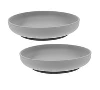 LOLIPPYY 2pièces Assiette Silicone Divisée Pour Personnes Âgées Vaisselle Anti-déversement Avec Ventouse Facile à Nettoyer Adaptée Aux Besoins Spécifiques