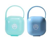 LOLIPPYY 2pièces Boîte De Rangement Portable Pour Tétines Étui Pratique Avec Poignée Pour Utilisation Extérieur Protège Et Garde Les Tétines Propres Compatible Petits Objets