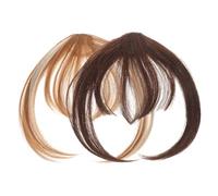 LOLIPPYY 2Pièces Extensions de Clip Fausse Frange Femme Temples Look Naturel et Variées pour Style Personnalisé