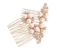 LOLIPPYY 2pièces Lot De Peignes à Cheveux Fausses Perles Pince à Cheveux Latérale Pour Mariage Bijoux De De Mariée