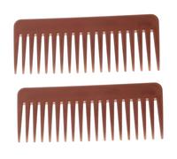LOLIPPYY 2pièces Peigne De Coiffure Professionnel Plastique Set De Peignes à Dents Larges Pour Salon De Coiffure Et Usage Personnel Outil De Coiffage Pratique Pour Cheveux Bouclés Et
