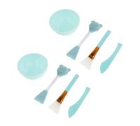 LOLIPPYY 3 Ensembles Set de Outils Beauté Masque Facial Silicone Double-usage Brosse Nettoyante et Applicateur Masque pour Soins Visage Portable et Doux Kit Esthéticiennes