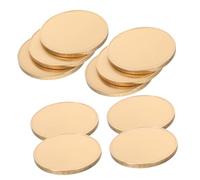 LOLIPPYY 3 Pièces Blank Engraving Plates In Brass Metal Coin Blanks For DIY Crafts Birthday Travel Commemorative Keepsakes Compatible With Various Engraving Machines