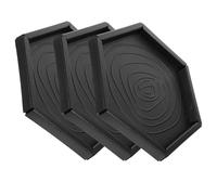 LOLIPPYY 3 pièces Bol Alimentation Reptiles Plastique Hexagonal Plat Eau et Nourriture pour Tortues Lézards et Petits Reptiles Surface Uniforme Facile à Nettoyer Gain de Place pour