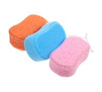 LOLIPPYY 3 pièces Éponge de Bain Exfoliante Massante Mousse Épaisse pour Nettoyage Profond Corps pour Hommes et Femmes Mousse Riche et Douce Adaptée Aux Couleur Aléatoire Couleur Aléatoire