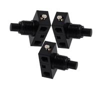 LOLIPPYY 3 pièces Interrupteur Poussoir à Pied sans Verrouillage Bouton Automatique Auto Réarmant pour Remplacement Lampe Chevet et Appareils Ménagers Compact et Facile à Installer