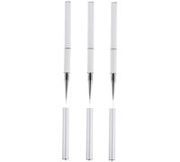 LOLIPPYY 3 Pièces Nail Art Brush Set Double Ended For Detailed Line Work And Sculpting Professional Manicure Tools For Salon Use