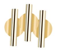 LOLIPPYY 3 pièces Seau à Fleurs Rustique Suspension Murale pour Fleurs Séchées Vase Suspendu Doré pour Décoration Murale Salon Balcon Gain de Place et Style Campagne