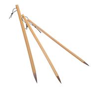 LOLIPPYY 3 Pièces Set de Pinceaux de Calligraphie Chinoise Poils de Loup Bambou pour Débutants Peinture à Encre et Aquarelle Japonaise Grand Moyen et Petit Maniables et Portables pour