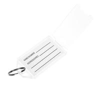LOLIPPYY 30 Étiquettes Numérotées en Plastique Blanc Couvercle Rabattable, Porte-clés pour Classification et Identification, pour Hôtel, Bureau et Bagages, Fournitures Hôtelières Pratiques