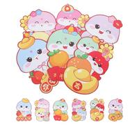 LOLIPPYY 30 Pièces Lot de Enveloppes Rouges Papier à Thème Serpent avec Design Cartoon Pochettes Traditionnelles Chinoises pour Nouvel An Lunaire et Famille Nombreuse