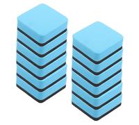 LOLIPPYY 30 Pièces Lot de Gommes Magnétiques Mini Feutre pour Tableau Effaceurs Réutilisables pour Bureau Salle de Classe et Enseignants Nettoyeur Sec et Stable Couleurs Bleu