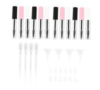 LOLIPPYY 32 pièces Kit de Tubes à Mascara Vides Transparent avec Pipettes et Entonnoirs Récipients Léger et Portable pour Extension et Soins des Cils