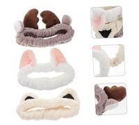 LOLIPPYY 3pièces Bandeau Spa Chat Pour Fille Nettoyant Visage Et Maquillage Élastique Pour Masque Facial Accessoire Pour Cheveux