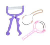 LOLIPPYY 3pièces Épilateurs Faciaux Portables à Ressort Kit Outils De Beauté Acier Inoxydable Épilateur Pour Poils Visage Appareil Épilation