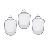 LOLIPPYY 3pièces Panières à Linge Pliables Murales Corbeilles à Linge Pratiques Pour Maison Camping Et Dortoirs Design Maille Pour Rangement Et Respirant