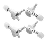 LOLIPPYY 4 Ensembles Banjo Tuning Pegs Stainless Steel Ukulele Accessories For Beginners Closed Gear Small Button Machine Heads