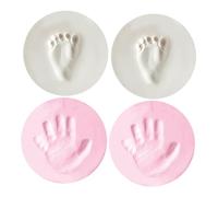 LOLIPPYY 4 Pcs Empreinte de Main Pied de Bébé Souvenir Moulage à L'argile pour Garçons, Cadeau de Naissance Personnalisé et Original