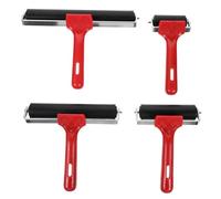 LOLIPPYY 4 pièces Brayer Roller Caoutchouc Professionnel pour Peinture à Huile et Estampage Durables Antidérapants pour Travaux Artistiques et Bricolage