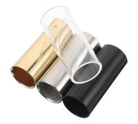 LOLIPPYY 4 pièces Diapositives de Guitare Métal Accessoires pour Guitare Électrique et Acoustique Tonalité Blues Country Jazz Manchon Ergonomique pour Doigt Amélioration Précise Du