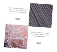 LOLIPPYY 4 Pièces Flower Wrapping Mesh Paper With Faux Pearl Beaded Edge For Elegant Bouquet And Cake Decoration Soft Floral Wrap Fabric For Wedding And Valentines Day Packaging