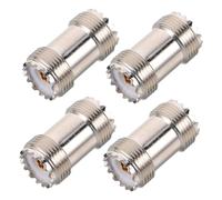 LOLIPPYY 4 pièces Kit Connecteurs UHF Mâle à Femelle Adaptateurs Coaxiaux Durables Compatibilité pour Montage Réseau et Réception Installation Facile