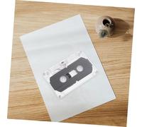 LOLIPPYY 4 pièces Lot de Cassettes Audio Vierges Décoratives DIY avec Coque Transparente Vintage Accessoires Muraux pour Décoration Intérieure Facile à Installer Nettoyer