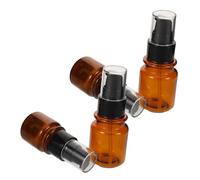 LOLIPPYY 4 Pièces Lot de Flacons Pompe Rechargeables pour Lotion Bouteilles de Voyage Ambrées Anti-uv pour Crèmes Huiles et Soins Visage Contenants Cosmétiques Multifonctions Faciles à