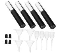LOLIPPYY 4 pièces Lot Flacons Eye-liner Vides avec Entonnoirs et Pipettes Tubes Rechargeables pour Maquillage DIY Compact Fuite Voyage Femmes Filles
