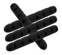 LOLIPPYY 4 pièces Organisateur de Câbles Autocollant Lot de Porte-câbles pour Bureau Support de Gestion de Câbles Stable Résidu pour Maison et Bureau