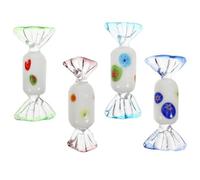 LOLIPPYY 4 pièces Ornements Verre Style Décorations de Table Candy Réalistes Verre pour Salon Moderne et Bureau Accessoires Décoratifs Art