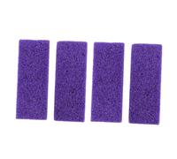 LOLIPPYY 4 pièces Pierres Ponces Volcaniques pour Pédicure Outil Professionnel pour Soin des Callosités Exfoliation Secs et Abîmés Masseur Plantaire Portable Ergonomique des Peaux Mortes