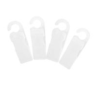 LOLIPPYY 4 Pièces Porte Antidérapante Nervurée avec Crochet Bloque Porte Transparent pour Verre Bois et Industrielles Protection Collision et Vent sans Perçage
