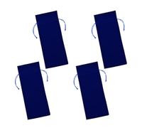LOLIPPYY 4 pièces Sacs à Vin Flanelle avec Cordon de Serrage Lot de Pochettes Bleu Royal Protection Bouteille Cadeau pour Fêtes Mariages et Voyages