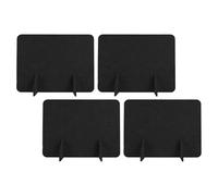 LOLIPPYY 4 Pièces Séparateurs de Table Feutre Cloisons de Bureau et Restaurant Anti-Bruit Panneaux de Séparation de Comptoir pour Intimité et Division Polyvalente des Espaces