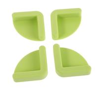 LOLIPPYY 4 Pièces Tapis En Silicone Antidérapant Coussin De Silicone Pour Planche à Découper Sans Glissement Vert Clair Gel De Silice