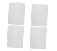 LOLIPPYY 4 rouleaux Étiquettes de Prix Kraft Auto Adhésives pour Bijoux Étiquettes Vierges Blancs Sans Adhésif Central pour Colliers Bagues et Bracelets Faciles à Décoller Usage Commercial