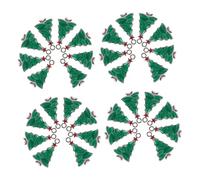 LOLIPPYY 40 Pendentifs Sapin de Noël en Alliage Vert Émaillé Breloques pour Création de Bijoux DIY Accessoires Festifs pour Bracelets Colliers et Décorations de Noël - Lot de 40 Pièces