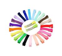 LOLIPPYY 40 pièces Barrettes Garçon Fille Double Pince Métallique Semi-enveloppée Ruban Serre-tête Colorées pour Filles Accessoires Cheveux Solides et Faciles à Fixer