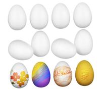 LOLIPPYY 40 Pièces Œufs Mousse Solides pour Peinture et Décoration Œufs Vierges Non Peints pour Projets Créatifs et Décorations de Pâques