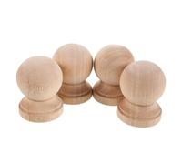 LOLIPPYY 4pièces Fleurons Brut pour Balustres Motifs Colonnes Romaines Décorations Meubles Intérieurs Artisanales Massif Accessoires Tête Colonne