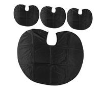LOLIPPYY 4pièces Lot de Capes de Coiffure Noires Réutilisables et Imperméables pour Adultes pour Permanentes Coupes et Colorations